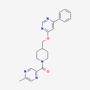 4-{[1-(5-Methylpyrazine-2-carbonyl)piperidin-4-yl]methoxy}-6-phenylpyrimidine