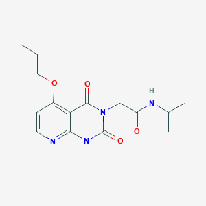 N-isopropyl-2-(1-methyl-2,4-dioxo-5-propoxy-1,2-dihydropyrido[2,3-d]pyrimidin-3(4H)-yl)acetamide