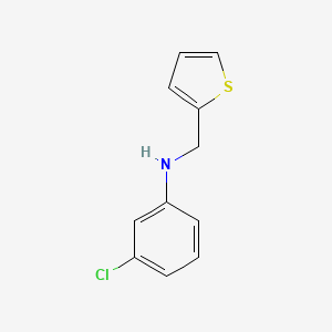 3-chloro-N-(thiophen-2-ylmethyl)aniline