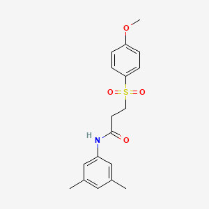 N-(3,5-dimethylphenyl)-3-((4-methoxyphenyl)sulfonyl)propanamide