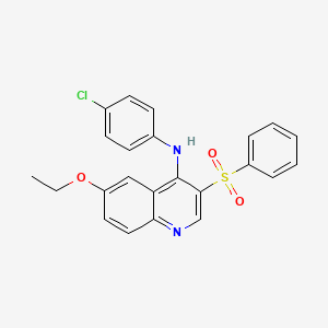 N-(4-chlorophenyl)-6-ethoxy-3-(phenylsulfonyl)quinolin-4-amine