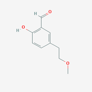 molecular formula C10H12O3 B2724411 2-Hydroxy-5-(2-methoxyethyl)benzaldehyde CAS No. 1249846-78-3
