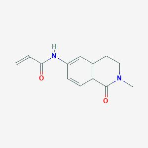 molecular formula C13H14N2O2 B2724422 N-(2-Methyl-1-oxo-3,4-dihydroisoquinolin-6-yl)prop-2-enamide CAS No. 2361640-04-0