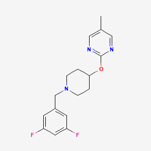 2-({1-[(3,5-Difluorophenyl)methyl]piperidin-4-yl}oxy)-5-methylpyrimidine