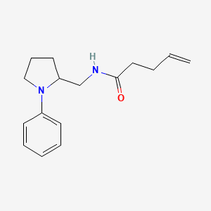N-((1-phenylpyrrolidin-2-yl)methyl)pent-4-enamide