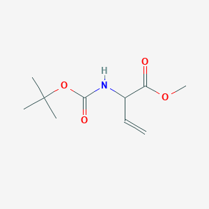 molecular formula C10H17NO4 B2724436 Methyl 2-((tert-butoxycarbonyl)amino)but-3-enoate CAS No. 100038-68-4