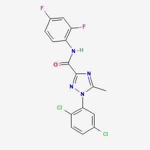 1-(2,5-dichlorophenyl)-N-(2,4-difluorophenyl)-5-methyl-1H-1,2,4-triazole-3-carboxamide