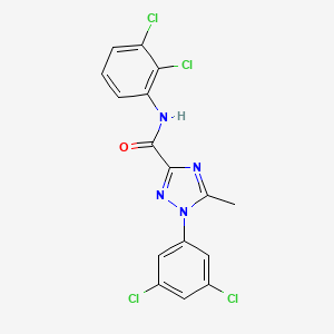 molecular formula C16H10Cl4N4O B2724457 N-(2,3-dichlorophenyl)-1-(3,5-dichlorophenyl)-5-methyl-1H-1,2,4-triazole-3-carboxamide CAS No. 338408-90-5
