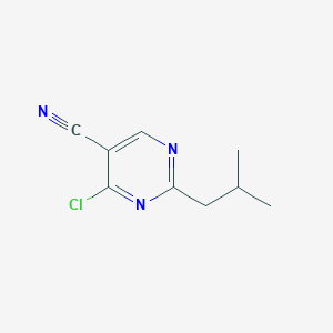 4-Chloro-2-(2-methylpropyl)pyrimidine-5-carbonitrile