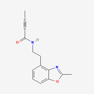 N-[2-(2-Methyl-1,3-benzoxazol-4-yl)ethyl]but-2-ynamide