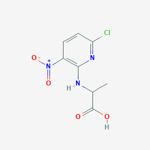 2-[(6-Chloro-3-nitropyridin-2-yl)amino]propanoic acid