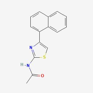 molecular formula C15H12N2OS B2724492 N-(4-Naphthalen-1-yl-thiazol-2-yl)-acetamide CAS No. 313550-00-4