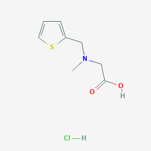 molecular formula C8H12ClNO2S B2724497 2-[Methyl(thiophen-2-ylmethyl)amino]acetic acid hydrochloride CAS No. 1707714-71-3