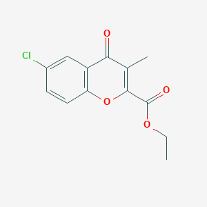 molecular formula C13H11ClO4 B2724517 Ethyl 6-Chloro-3-methyl-4-oxo-4H-chromene-2-carboxylate CAS No. 2135340-04-2