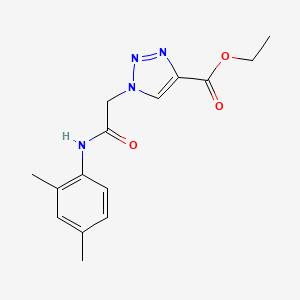 molecular formula C15H18N4O3 B2724539 ethyl 1-{2-[(2,4-dimethylphenyl)amino]-2-oxoethyl}-1H-1,2,3-triazole-4-carboxylate CAS No. 902482-52-4