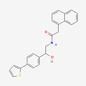 molecular formula C24H21NO2S B2724541 N-{2-hydroxy-2-[4-(thiophen-2-yl)phenyl]ethyl}-2-(naphthalen-1-yl)acetamide CAS No. 2380188-69-0