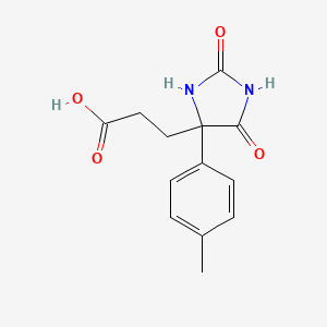 3-[4-(4-Methylphenyl)-2,5-dioxoimidazolidin-4-yl]propanoic acid