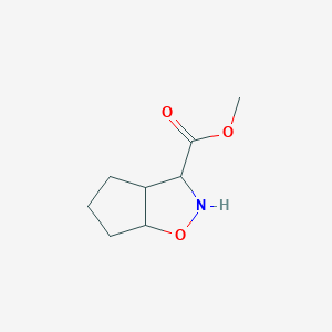 molecular formula C8H13NO3 B2724555 Methyl hexahydro-2H-cyclopenta[d]isoxazole-3-carboxylate CAS No. 2167063-29-6