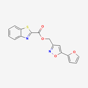 (5-(Furan-2-yl)isoxazol-3-yl)methyl benzo[d]thiazole-2-carboxylate