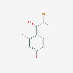 molecular formula C8H4BrF3O B2724595 2-溴-1-(2,4-二氟苯基)-2-氟乙酮 CAS No. 2243509-25-1