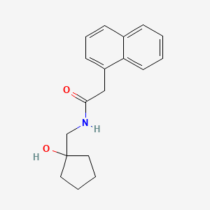 molecular formula C18H21NO2 B2724609 N-((1-羟基环戊基)甲基)-2-(萘-1-基)乙酰胺 CAS No. 1235264-59-1