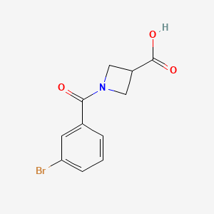 1-(3-Bromobenzoyl)-3-azetanecarboxylic acid