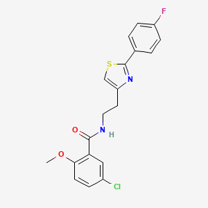 5-chloro-N-{2-[2-(4-fluorophenyl)-1,3-thiazol-4-yl]ethyl}-2-methoxybenzamide