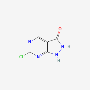 molecular formula C5H3ClN4O B2724632 6-Chloro-1H-pyrazolo[3,4-D]pyrimidin-3(2H)-one CAS No. 1384265-61-5