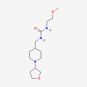 1-(2-Methoxyethyl)-3-((1-(tetrahydrofuran-3-yl)piperidin-4-yl)methyl)urea