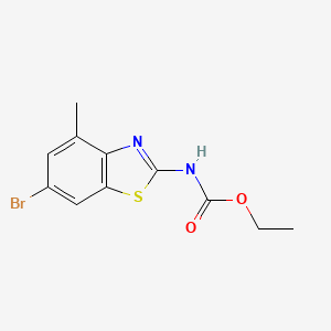 molecular formula C11H11BrN2O2S B2724650 乙酸(6-溴-4-甲基苯并[d]噻唑-2-基)酯 CAS No. 1286718-71-5