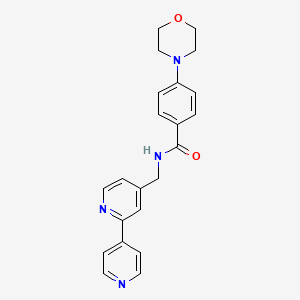 N-([2,4'-bipyridin]-4-ylmethyl)-4-morpholinobenzamide