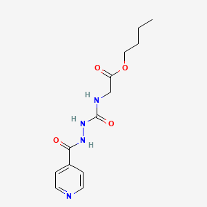 Butyl 2-((N-(4-pyridylcarbonylamino)carbamoyl)amino)acetate