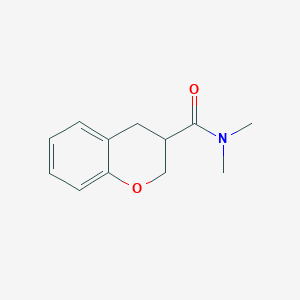 molecular formula C12H15NO2 B2724669 N,N-dimethyl-3,4-dihydro-2H-chromene-3-carboxamide CAS No. 1090498-41-1