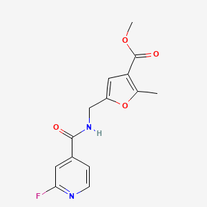 molecular formula C14H13FN2O4 B2724685 Methyl 5-{[(2-fluoropyridin-4-yl)formamido]methyl}-2-methylfuran-3-carboxylate CAS No. 1311488-47-7