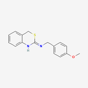 molecular formula C16H16N2OS B2724725 N-(4-methoxybenzyl)-4H-3,1-benzothiazin-2-amine CAS No. 320419-97-4