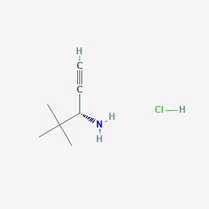 (3R)-4,4-Dimethylpent-1-yn-3-amine;hydrochloride