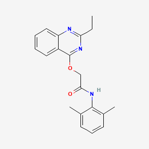 molecular formula C20H21N3O2 B2724743 N-(2,6-dimethylphenyl)-2-((2-ethylquinazolin-4-yl)oxy)acetamide CAS No. 1110962-04-3