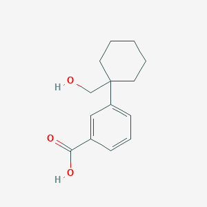 molecular formula C14H18O3 B2724744 3-(1-(Hydroxymethyl)cyclohexyl)benzoic acid CAS No. 1781346-20-0