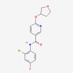N-(2-bromo-4-fluorophenyl)-6-((tetrahydrofuran-3-yl)oxy)nicotinamide