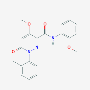 4-methoxy-N-(2-methoxy-5-methylphenyl)-1-(2-methylphenyl)-6-oxopyridazine-3-carboxamide