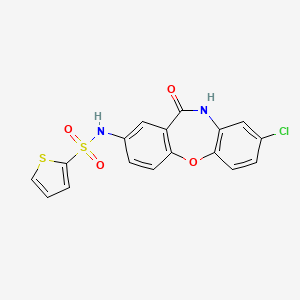 N-(8-chloro-11-oxo-10,11-dihydrodibenzo[b,f][1,4]oxazepin-2-yl)thiophene-2-sulfonamide