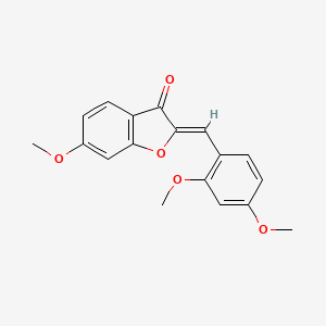 (Z)-2-(2,4-dimethoxybenzylidene)-6-methoxybenzofuran-3(2H)-one