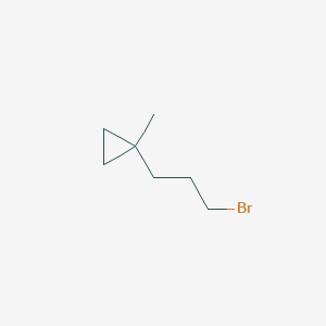 molecular formula C7H13Br B2724766 1-(3-Bromopropyl)-1-methylcyclopropane CAS No. 2138236-23-2