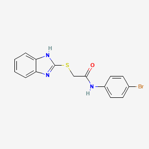 2-(1H-benzimidazol-2-ylsulfanyl)-N-(4-bromophenyl)acetamide