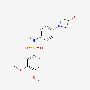 3,4-dimethoxy-N-(4-(3-methoxyazetidin-1-yl)phenyl)benzenesulfonamide