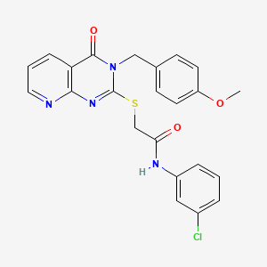 N-(3-chlorophenyl)-2-[3-[(4-methoxyphenyl)methyl]-4-oxopyrido[2,3-d]pyrimidin-2-yl]sulfanylacetamide