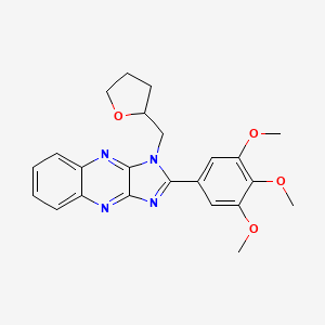 1-((tetrahydrofuran-2-yl)methyl)-2-(3,4,5-trimethoxyphenyl)-1H-imidazo[4,5-b]quinoxaline