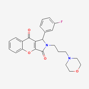 1-(3-Fluorophenyl)-2-(3-morpholinopropyl)-1,2-dihydrochromeno[2,3-c]pyrrole-3,9-dione