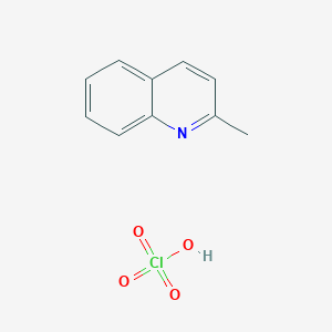 molecular formula C10H10ClNO4 B2724844 2-Methylquinolin-1-ium perchlorate hclo4 CAS No. 41439-52-5