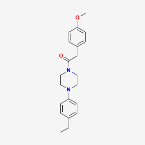1-(4-(4-Ethylphenyl)piperazin-1-yl)-2-(4-methoxyphenyl)ethanone